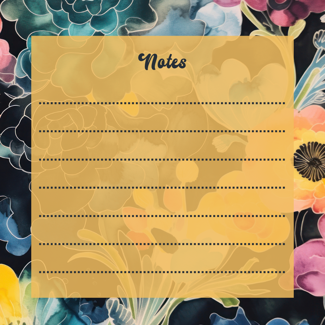 The Bloom Collection- Floral Notepads