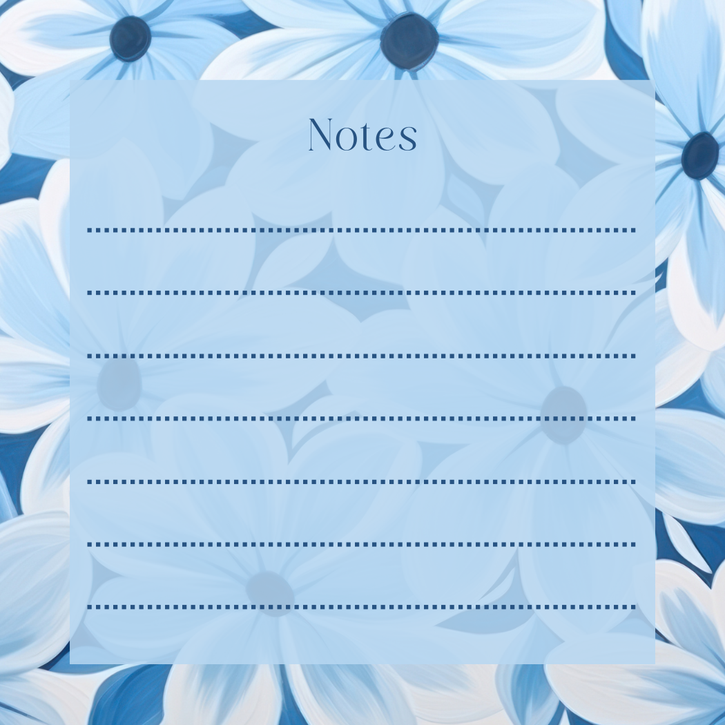 The Bloom Collection- Floral Notepads