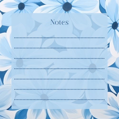 The Bloom Collection- Floral Notepads